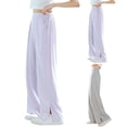 thumbnail image 4 of Odeerbi 5-14 Años Niños Niñas Verano Hielo Seda Pantalones de Piernas Anchas Color Gradiente Pantalones Sueltos Respirables, 4 of 5