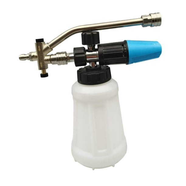Pulverizador de espuma con boquilla doble para lavado de coches, techos y motocicletas. Boquilla azul