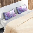 thumbnail image 7 of Satin Pillowcase Envelope Closure Pillow Cover Wrinkle-Resistant & Vibrant Print Pink and Blue Marble Texture, 7 of 7