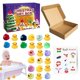 thumbnail image 2 of Calendario de Adviento de Navidad para niños, colección de patos de goma con 24 piezas y pegatinas, cuenta atrás, 2022, 2 of 4