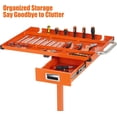 thumbnail image 3 of Bingirl Towallmark Plateau à Outils Mobile Roulant à Hauteur Réglable avec Roues et Tiroirs - 29x20x34 Pouces, Orange, Capacité jusqu'à 300 Lb pour Garage et Atelier, 3 of 6
