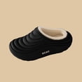 thumbnail image 7 of QQAMB Slippers for Women Waterproof Winter Warm Soft Cozy Fuzzy Indoor Outdoor Striped Slip-On House Slippers, 7 of 7
