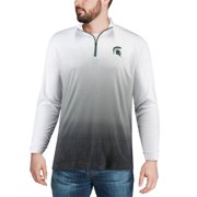 Men's Colosseum Gray Michigan State Spartans Magic Team Logo Quarter-Zip Jacket