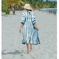thumbnail image 3 of HAPPY BAY Women's Summer Loungewear African Beach Maxi Plus Size Kaftan Ethnic Print Casual Slit Dress Caftan Dresses for Women 1X-2X Prussian, Tie Dye, 3 of 5