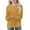 Yellow1#, variant on qolati Girls Long Sleeve Shirts Casual Crewneck Blouses for Girls Solid Color Loose Fit Ribbed Tunic Tops 5-14 Years