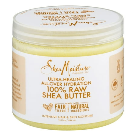 SheaMoisture Ultra-healing All-Over Hydration 100% Raw Shea Butter, 15.0 FL