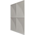 thumbnail image 4 of Ekena Millwork 19 5/8"W x 19 5/8"H Richmond EnduraWall Decorative 3D Wall Panel, Textured Metallic Silver (12-Pack for 32.04 Sq. Ft.), 4 of 6