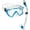 Blue, variant on Rapido Boutique Collection Clareza Tempered Glass Lens Panoramic View Scuba Snorkel Mask, Dry Snorkel Set, Anti-Fog Snorkel Mask and Anti-Leak Tube, Adults Snorkeling Set