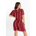 thumbnail image 3 of Jumper Casual Con Líneas Dama Vino Mundo Terra 026260, 3 of 3