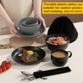 thumbnail image 3 of Camping Mess Kits for 2 Person, Silverware Set Spoons Forks Knives, Camping Essentials Gear, Accessories for Travel, Picnic, Outdoor, Easy to Carry and Clean, 3 of 6