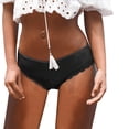 thumbnail image 1 of Gibobby Tangas de sexy mujer Calzoncillos de mujer Ropa interior transparente de encaje hueco Tentación Tangas sexuales Cintura Tanga(Negro,M), 1 of 5