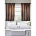 thumbnail image 5 of Retro Farmhouse Sheer Curtains 54 Inch Length 2 Panels Set Window Treatments, Brown Wooden Grain Cabin Country Plank Rod Pocket Semi Curtains for Living Room/Bedroom/Kitchen Décor, 104"W x 54"L, 5 of 7