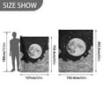thumbnail image 6 of Yayeee Throw Blanket for Couch Soft Warm 50" x 60" Sofa Chair Bed Decoration, Black Moon, 6 of 7