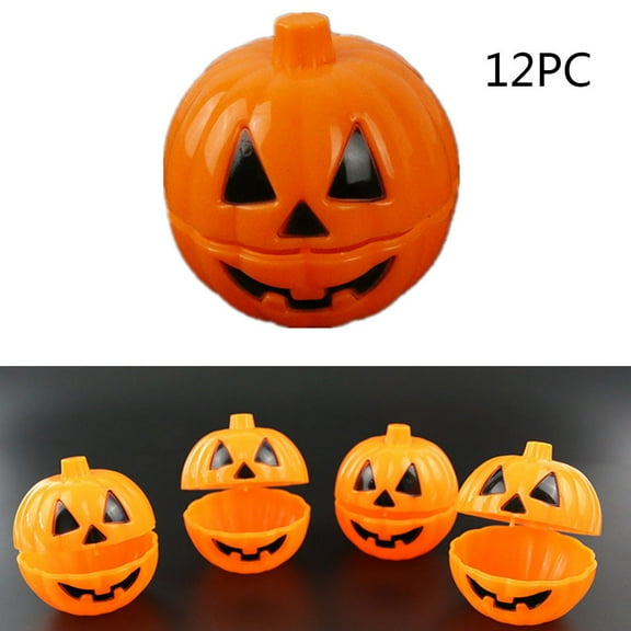 Fridja Halloween Uncovered Surprise Tricky Pumpkin Candy Bucket 12PC Halloween Decorations