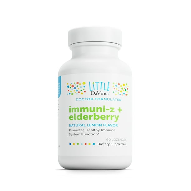 Little DaVinci Immuniz + Elderberry Kids Zinc Lozenge to Support