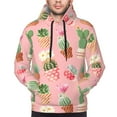 thumbnail image 4 of Hoodies for Men - colorful Cactus potted plant Long Sleeve Comfrt Men'S Fashion Hoodies & Sweatshirts, Sweatshirts for Men Hoodies Pullover Clothing Clothes with Pouch, 4 of 7