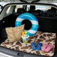 thumbnail image 2 of COEQINE Universal Car Trunk Mat All Weather Cargo Liner Floor Mat with Non-Slip Backing Scratch-proof Pet Cargo Mat Suitable for Most Car Models, Brown Cowhide Cow Print, 2 of 7