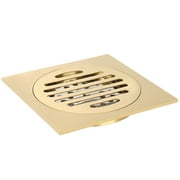 CNMF Anti-Odor Drainer,Brass Shower Floor Drain, Bathroom Hardware Accessory,Gold