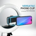 thumbnail image 4 of iDance LED Ring Light with Stand, 8", Portable Desk Ring Light with Cell Phone Holder and Tripod for Laptop, Selfie, USB Powered & Remote Controlled with Foldable & Adjustable Stand, 4 of 9