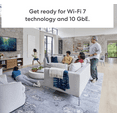 thumbnail image 2 of Amazon eero Max 7 mesh wifi system (newest model) - Supports internet plans up to 10 Gbps, Coverage up to 5,000 sq. ft., Connect 500+ devices, 2-pack, 2 of 10