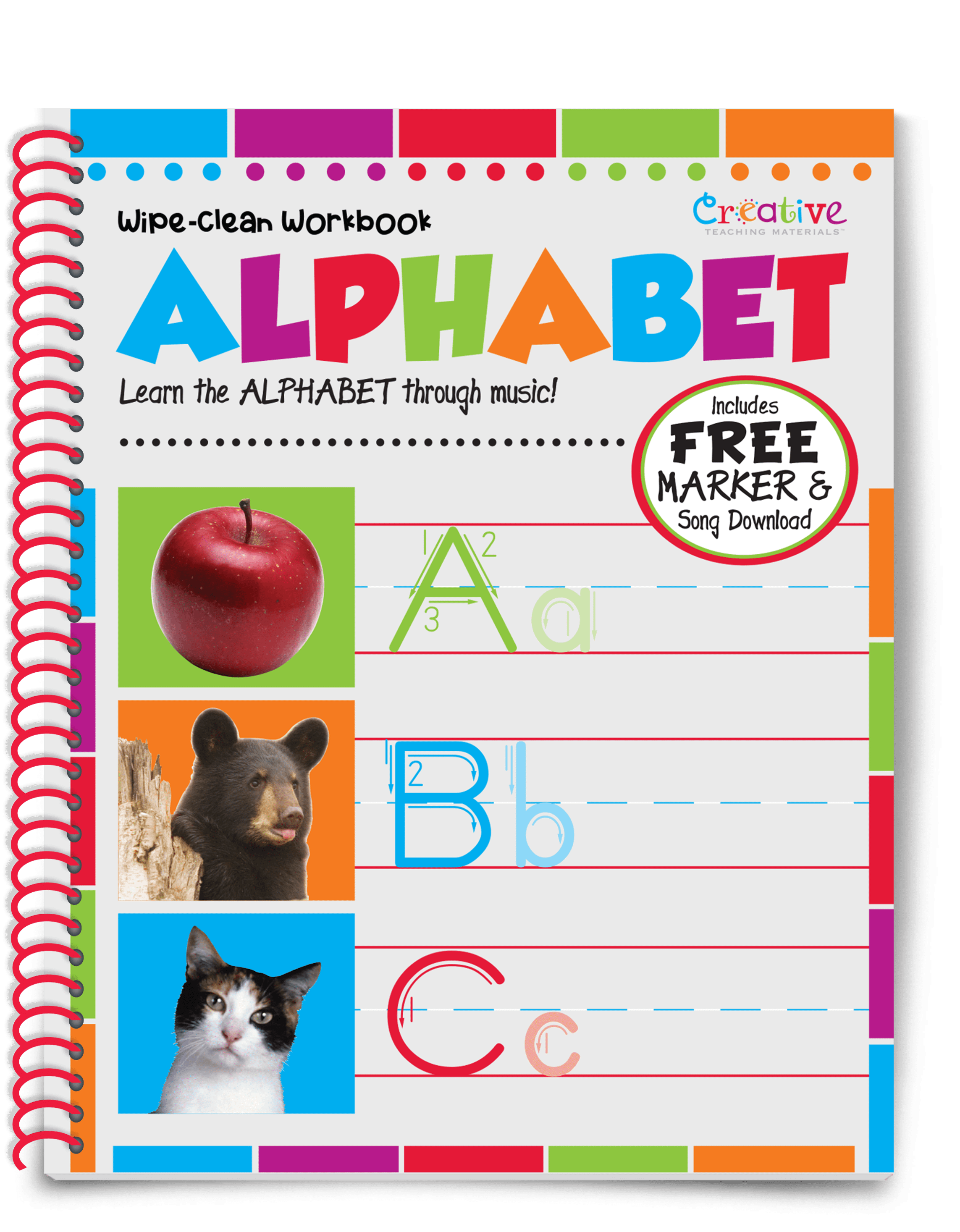 Alphabet Wipe-Clean Workbook : Includes FREE Marker & Song Download -  
