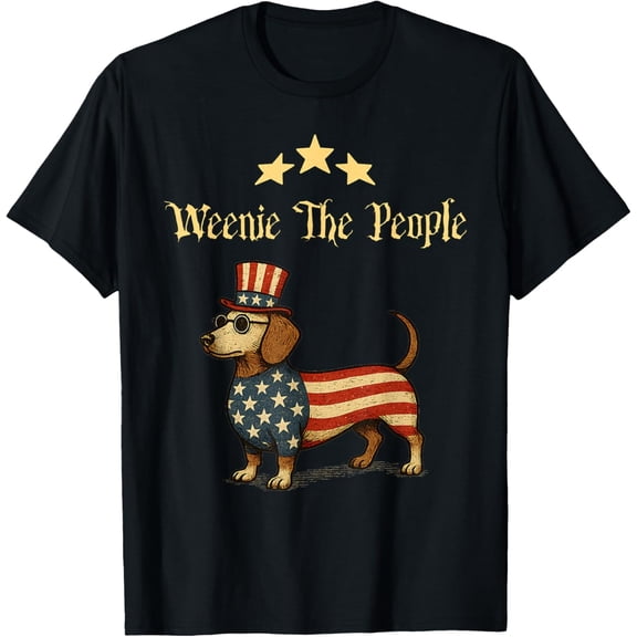 DOPASHIRT Vintage Weenie The People - Funny Dachshund 4Th Of July T-Shirt Unisex S-5XL Hot Trending Shirt, Vintage Birthday Gift