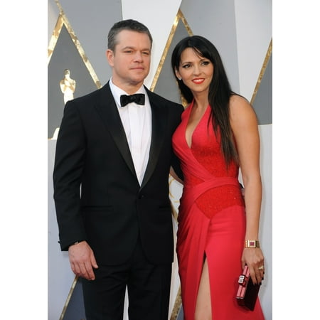 Drew Gooden Nba Matt Damon Luciana Barroso At Arrivals For The 88Th Academy Awards Oscars 2016 - Arrivals 2 The Dolby Theatre At Hollywood And Highland Center Los Angeles Ca February 28 2016 Photo By Elizabeth Gooden ()