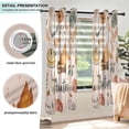 thumbnail image 3 of Yayeee Window Curtains Light Filtering 63"x42" Grommet Panel Pair Home Living Room Decor, Campfire Pattern, 3 of 7