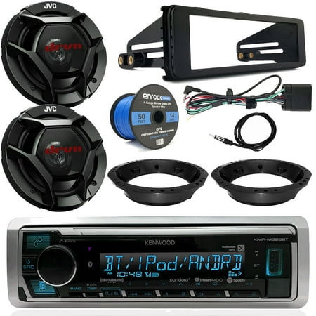 - 1998-2013 Harley Davidson Radio Combo - Kenwood Digital Media Radio, 2x JVC 6.5