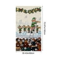 thumbnail image 3 of Hometravel Christmas Door Cover Curtain, 35x71 Inch 3D Embroidery Design, Holiday Themed Door Decoration for Wall, Entrance, Party, 3 of 6