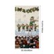 thumbnail image 3 of Cortina navideña para puerta | Cortina navideña con bordado estereoscópico para decoración de pared y mesa | Decoración festiva para el hogar y uso interior | Cortina de poliéster de 89 x 183 cm, 3 of 6