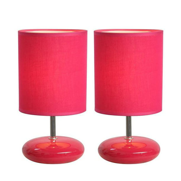 Stonies Small Stone Look Table Lamp, Hot Pink Table Lamp Uk
