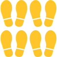 thumbnail image 1 of PATIKIL 6x2.5" Footprint Sticker, 4 Pairs PVC Shoes Floor Decal Sign for Class Decor Stair Guide, Yellow, 1 of 6