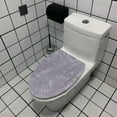 thumbnail image 6 of Toilet Lid Cover for Bathroom Velvet Soft Toilet Lid Seat Cover Washable Machine Toilet Lid Cover with Elastic Bottom Fits Most Toilet Lids(Bright Colors), 6 of 7