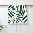 thumbnail image 5 of Pofeuu Palm Branch With Leaves Print Hand Towel 27.5" x 16" Soft Absorbent Towel for Bathroom SPA Gym Hotel, 5 of 6