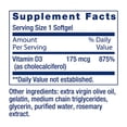 thumbnail image 3 of Life Extension | Vitamina D3, 175 mcg (7000 UI), 60 cápsulas. Suplemento para la salud cardiovascular y endotelial., 3 of 9