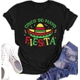 thumbnail image 2 of 100% Cotton Unisex Cinco De Mayo Shirt for Women Mexican Party Shirts Fiesta Short Sleeve May 5th Shirt 5 De Mayo Tee Tops, 2 of 5