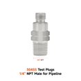 thumbnail image 4 of Adaptador de manómetro Roastove Brass 1/4 NPT hembra con funda de acero inoxidable, 4 of 6