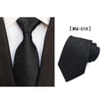 thumbnail image 3 of Fvsianol Necktie Business Tie Men Business Tie Lightweight Multipurpose Adjustable Plaid Print Decorative Gentleman Tie, 3 of 9