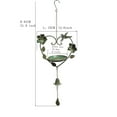 thumbnail image 5 of Outoloxit Cast Iron Bird Feeder Heart Shaped Hanging for Garden, Rust-Resistant Vintage Tray Feeder with Mesh Drainage and Bells for Outdoor Wild Birds, 5 of 5