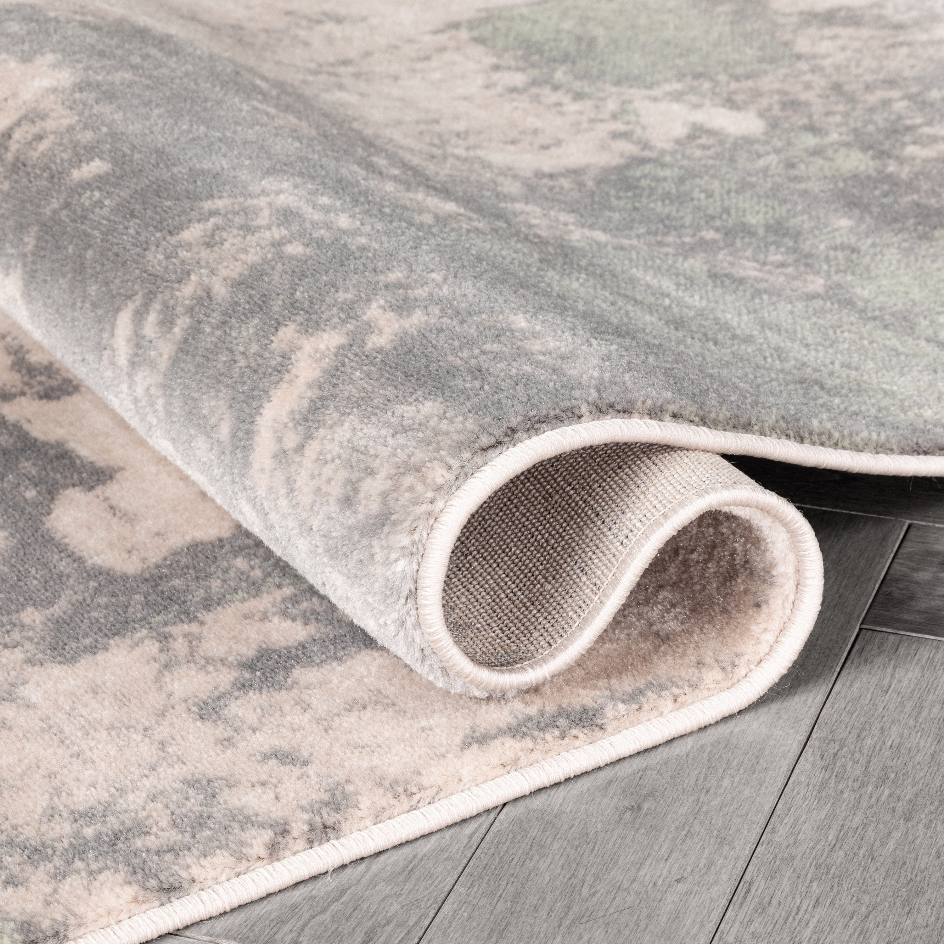 Well Woven Barclay Kalia Modern Geometric Grey Green 5'3" x 7'3" Area Rug