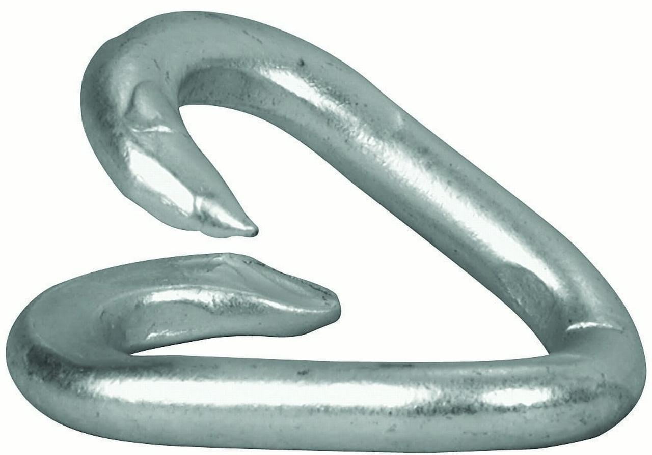 Campbell Chain Link Repair Lap 190 Lb Trade Size: 1/8' X 3/4' Zinc Plated Low Carbon Steel 1/8' X 3/ Pack of 10