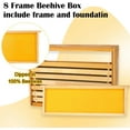 thumbnail image 5 of POLLIBEE Beehive- 8 Frame Bee Hive Starter kit, Beeswax Coated Hive for Bee Keeper, Langstroth Bee Hives Include 2 Deep and 1 Medium Bee Box with Bee Frames and Foundation(Unassembled), 5 of 14