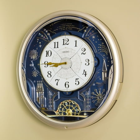 Seiko Amazing Melodies in Motion Wall Clock - 16.6 in. Wide