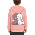 thumbnail image 5 of DISNIMO Cute Cat Hoodies for Kids Size 8-10 Pullover Sweatshirt with Hoodie for Boys Girls Hoodies Pullover Hooded with Pocket Sweatshirts Children Tenn Girl Clothing Fall Hoodies Girl, 5 of 7