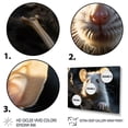 thumbnail image 3 of Designart "Portrait of a Cute Rodent" Animals Floater Framed Wall Art Print, 3 of 7