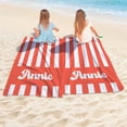 thumbnail image 4 of Personalized Beach Towel - Custom Microfiber Pool Towel - Personalize with Your Name - 30"x60" - Watermelon Red, 4 of 9