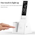 WEIYEYY LED Desk Lamp USB Dimmable Touch with Calendar Temperature