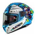thumbnail image 1 of Casco para moto Axxis Draken Star azul Fluor talla L, 1 of 3
