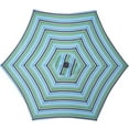 thumbnail image 5 of Outdoor Patio 8.7-Feet Market Table Umbrella with Push Button Tilt and Crank, Red Stripes With 24 LED Lights, Outdoor Umbrella for Garden, Deck, Backyard, Pool and Beach, Blue Stripes, 5 of 7